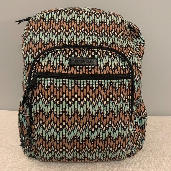 Vera Bradley Campus Backpack in Sierra Stream retired summer 2015 - Picture 1 of 6